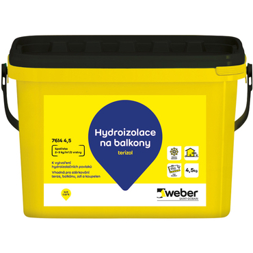 Hmota hydroizolační weber terizol 4,5 kg