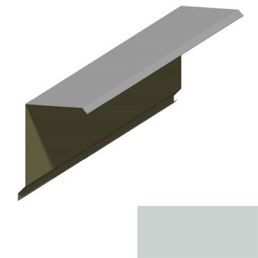 Lemování okraje RS360Q SP 25 s okapnicí RAL 9006 stříbrná