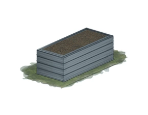 Záhon zahradní KAROTEN výška 60 cm 80×130 cm