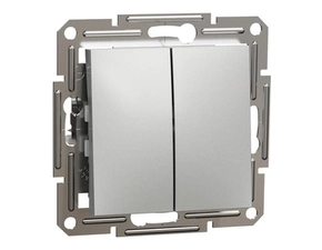 Přepínač sériový řazení 5 Schneider Electric Asfora aluminium