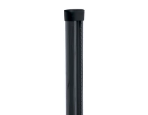 Sloupek kulatý s montážní lištou Pilclip Zn + PVC antracit průměr 48 mm výška 2,5 m