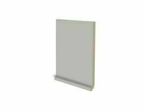 Sokl s požlábkem Rako Color Two 20×20 cm šedá matná GSP1K110