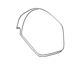 Uzávěra hřebene Bramac Protector s vrutem památkově červená