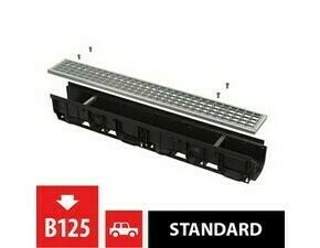 Žlab venkovní Alca AVZ102-R103 rošt pozinkovaný B125