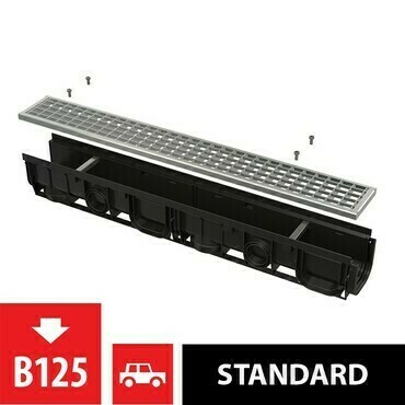 Žlab venkovní Alca AVZ102-R103 rošt pozinkovaný B125