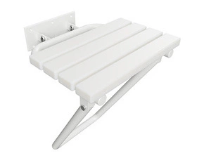 Sedátko sklopné Bemeta Help s nohou, bez krytky bílá/bílá