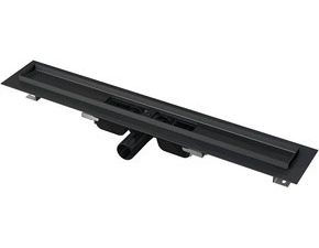 Žlab sprchový nerezový Alca APZ101BLACK-1450 LOW černý matný