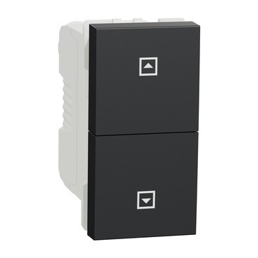 Ovládač tlačítkový žaluziový Schneider Electric Unica Nová 1 modul antracit