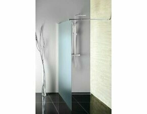 Stěna pevná Aqualine Walk-In 1 000 mm leštěný hliník/brick sklo