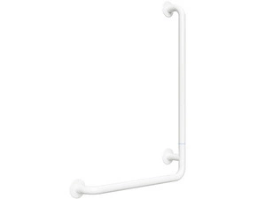 Držadlo nástěnné opěrné Bemeta Help 890 mm pravé s krytkou, skládané bílé