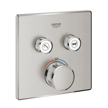 Baterie podomítková termostatická Grohe Grohtherm SmartControl 2-cestná SuperSteel 29124DC0