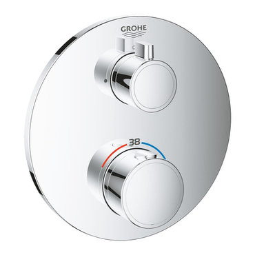 Baterie podomítková termostatická Grohe Grohtherm bez přepínače chrom 24075000