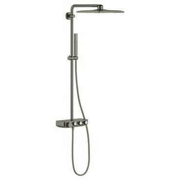 Systém sprchový termostatický Grohe Euphoria SmartControl System 310 Cube kartáčovaný Hard Graphite