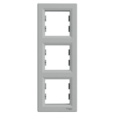 Rámeček Schneider Electric Asfora trojnásobná aluminium