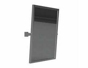 Zrcadlo výklopné Bemeta Help 400×600 mm nerez matný