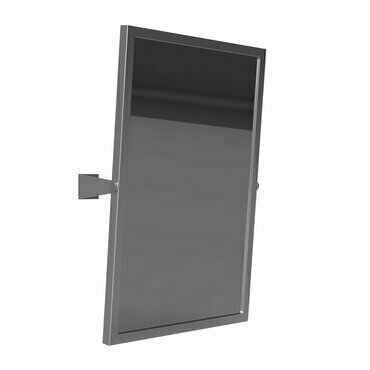 Zrcadlo výklopné Bemeta Help 400×600 mm nerez matný