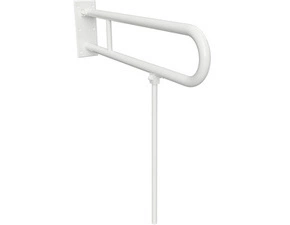 Úchyt sklopný ve tvaru U Bemeta Help s opěrnou nohou 813 mm bez krytky bílá