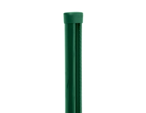 Sloupek kulatý s montážní lištou Pilclip Zn + PVC zelený průměr 48 mm výška 1,7 m