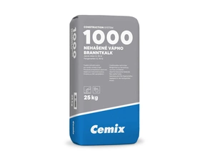Vápno bílé nehašené Cemix 1000 CL 90-Q 25 kg