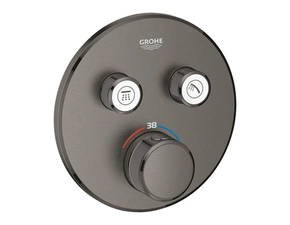 Baterie podomítková termostatická Grohe Grohtherm SmartControl 2-cestná kartáčovaný Hard Graphite 29119AL0