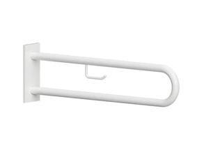 Madlo podpěrné ve tvaru U Bemeta Help s držákem TP 750 mm s krytkou bílé