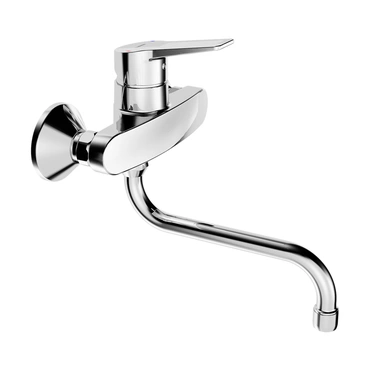 Baterie umyvadlová/dřezová nástěnná Hansa Twist 09692193 150 mm chrom