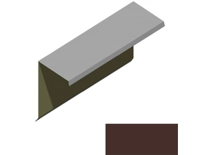 Ukončení pultové střechy RS360S-60 PU 50 MAX MM020 hnědá