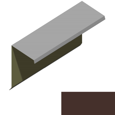 Ukončení pultové střechy RS360S-60 PU 50 MAX MM020 hnědá