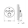Díl nadomítkový Grohe SmartControl s 3 ventily chrom 29146000