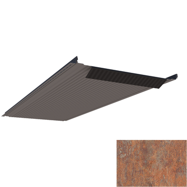 Krytina plechová LINEDEK 485 Micro Imitace MIC04 corten světlý BentCut