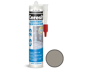 Tmel silikonový sanitární Ceresit CS 25 cementově šedý 280 ml