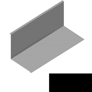 Lemování ke zdi rovnoběžné s okapem RS312S-120 PU 50 MAX MN131 černá