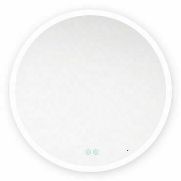 Zrcadlo s LED osvětlením ESB EMILIAZ80KLED průměr 80 cm se senzorem pískované