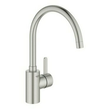 Baterie dřezová stojánková Grohe Eurosmart Cosmopolitan vysoká výpusť, SuperSteel 32843DC2