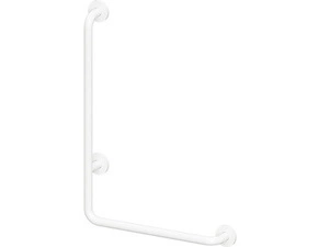 Držadlo nástěnné opěrné Bemeta Help 890 mm levé s krytkou bílé