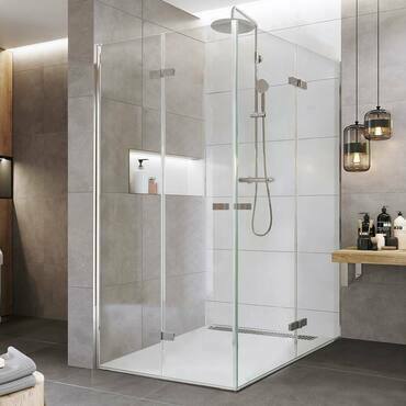 Kout sprchový Mereo Novea CK12843ZVR 900×1 200 mm chrom/čiré sklo