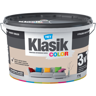 Malba interiérová HET Klasik Color béžový muškátový 4 kg