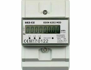 Elektroměr podružný SEZ CZ EDIN 6252 MID