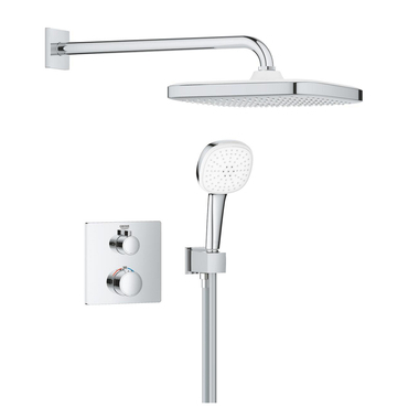 Systém sprchový termostatický Grohe Grohtherm Tempesta 250 Cube chrom 1039950000