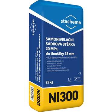 Stěrka samonivelační sádrová Stachema NI300 25 kg