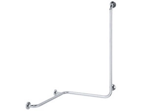 Madlo do sprchy Bemeta Help se svislou opěrou pravé s krytkou nerez lesklý