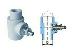 Nátrubek Pipelife PP-R 32 s vypouštěním