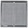 Mřížka větrací se sítí HACO NVM 200×200 mm nerez