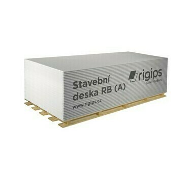 Deska sádrokartonová Rigips RB (A) 12,5×1 200×3 000 mm