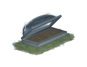 Záhon zahradní s pařeništěm KAROTEN výška 15 cm 80×130 cm