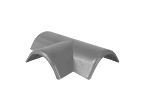 Hřebenáč rozdělovací levý T250 Bramac Star s příchytkou zinkově šedá