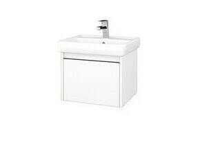 Skříňka umyvadlová Dřevojas BONO SZZ 55 bílá mat/bílá mat vč. umyvadla Q
