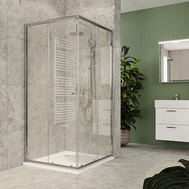 Kout sprchový Mereo Kora Lite CK34123Z 900×900 mm chrom/čiré sklo