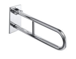 Úchyt sklopný ve tvaru U Bemeta Help 600 mm s krytkou nerez lesklý