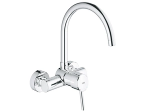 Baterie dřezová nástěnná Grohe Concetto 150 mm chrom 32667001